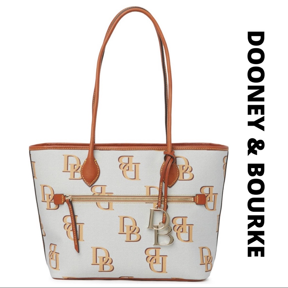 NWT Dooney & Bourke Monogram Tote with Charm